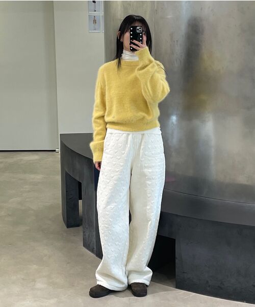DIAGONAL(ダイアゴナル)の「HEART STITCHED PADDING PANTS (cream)(その他パンツ・レディース・その他・FREE)」の5枚目の写真