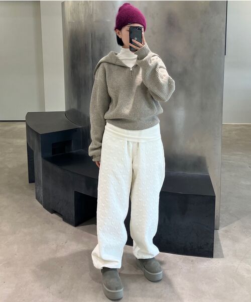 DIAGONAL(ダイアゴナル)の「HEART STITCHED PADDING PANTS (cream)(その他パンツ・レディース・その他・FREE)」の6枚目の写真