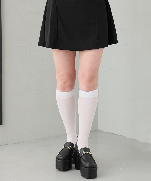 DEMETER（デメテル）の「厚底 プラットフォーム ビット付き ローファーパンプス（ローファー・レディース・ブラック/オフホワイト・S/M/L/LL）」の7枚目の写真