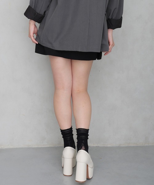 DEMETER（デメテル）の「厚底 プラットフォーム ビット付き ローファーパンプス（ローファー・レディース・ブラック/オフホワイト・S/M/L/LL）」の18枚目の写真