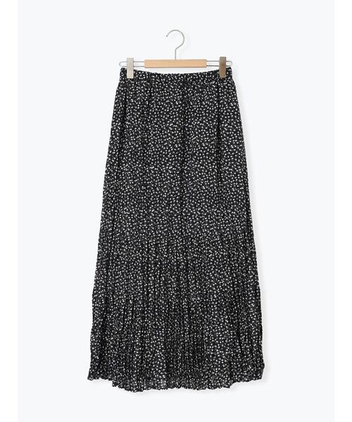 Samansa Mos2（サマンサ モスモス）の「柄アソートワッシャーティアードスカート（スカート・レディース・ブラック/オフホワイト/ベージュ・F）」の13枚目の写真