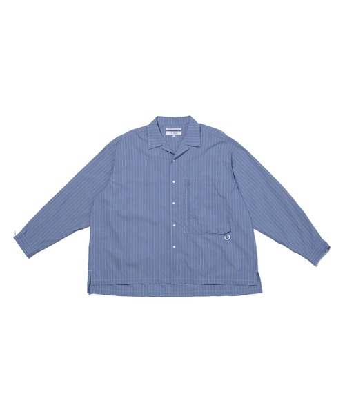 F/CE. （エフシーイー）の「F/CE. RECYCLE OPEN COLLAR SHIRT / エフシーイー リサイクル オープンカラー シャツ（シャツ/ブラウス・メンズ・ブルー系その他/ホワイト系その他/グリーン系その他/チェック・LARGE/MEDIUM/SMALL）」の3枚目の写真