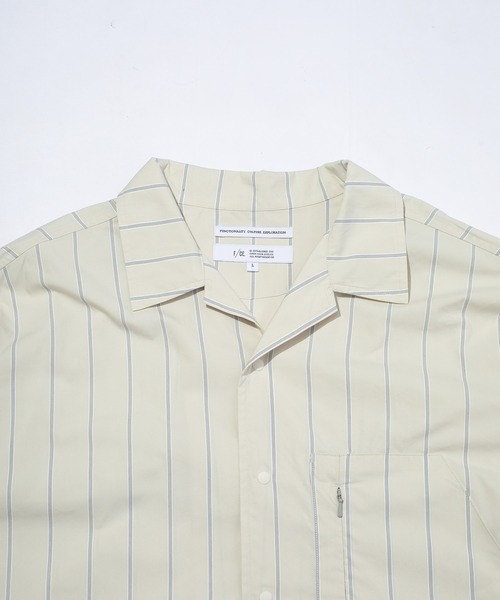 F/CE. （エフシーイー）の「F/CE. RECYCLE OPEN COLLAR SHIRT / エフシーイー リサイクル オープンカラー シャツ（シャツ/ブラウス・メンズ・ブルー系その他/ホワイト系その他/グリーン系その他/チェック・LARGE/MEDIUM/SMALL）」の9枚目の写真