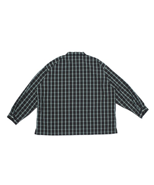 F/CE. （エフシーイー）の「F/CE. RECYCLE OPEN COLLAR SHIRT / エフシーイー リサイクル オープンカラー シャツ（シャツ/ブラウス・メンズ・ブルー系その他/ホワイト系その他/グリーン系その他/チェック・LARGE/MEDIUM/SMALL）」の8枚目の写真
