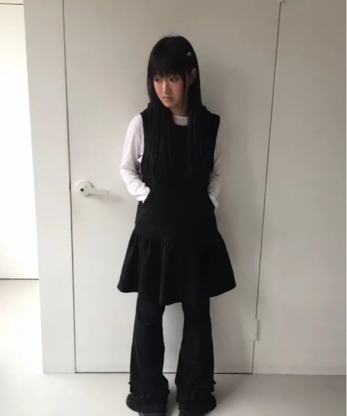 almo(アルモ)の「【LAMPOON】スエットワンピース(ワンピース・レディース・グレー/ブラック・FREE)」の12枚目の写真