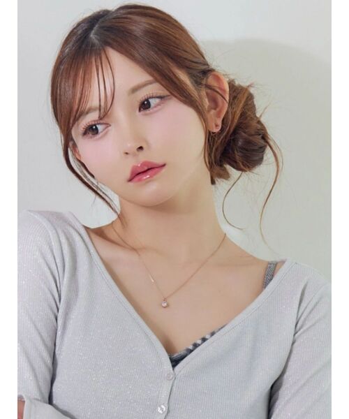 EATME（イートミー）の「ワントップストーンネックレス（ネックレス・レディース・ピンク・FREE）」の2枚目の写真