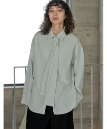 [2026S/S PRE ORDER]ボウタイビッグリボンサッカーストライプシャツ
