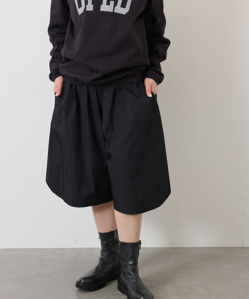 JOURNAL STANDARD LUXE（ジャーナルスタンダード　ラックス）の「TCメモリーギャザーハーフパンツ（その他パンツ・レディース・カーキ/ブラック・FREE）」の3枚目の写真