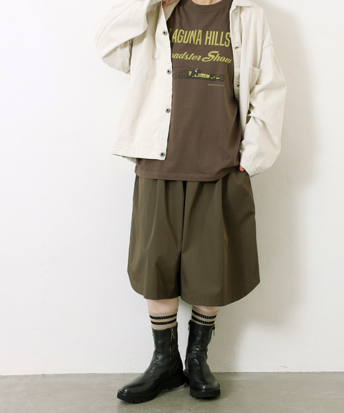 JOURNAL STANDARD LUXE（ジャーナルスタンダード　ラックス）の「TCメモリーギャザーハーフパンツ（その他パンツ・レディース・カーキ/ブラック・FREE）」の10枚目の写真