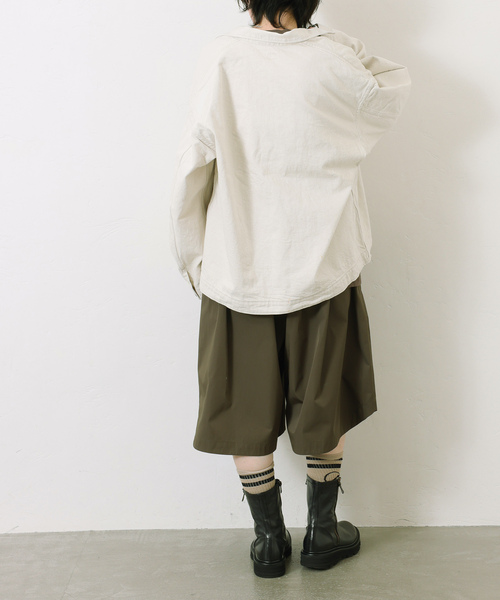 JOURNAL STANDARD LUXE（ジャーナルスタンダード　ラックス）の「TCメモリーギャザーハーフパンツ（その他パンツ・レディース・カーキ/ブラック・FREE）」の12枚目の写真