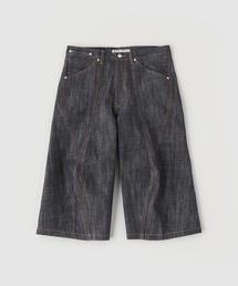 WISM（ウィズム）の「NVRFRGT / ネヴァーフォーゲット 3D TWISTED JORTS/RAW INDIGO（その他パンツ）」