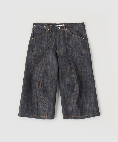 NVRFRGT(ネヴァーフォーゲット)の「NVRFRGT / ネヴァーフォーゲット 3D TWISTED JORTS/RAW INDIGO(その他パンツ・メンズ・ネイビー・3/2)」の1枚目の写真