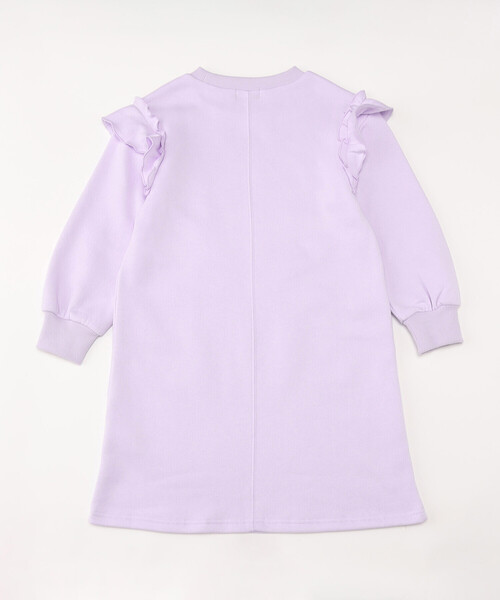 COMME CA ISM（コムサイズム）の「肩フリル 長袖ワンピース（ワンピース・キッズ・ラベンダー・130cm/120cm/110cm/100cm/150cm/140cm）」の2枚目の写真
