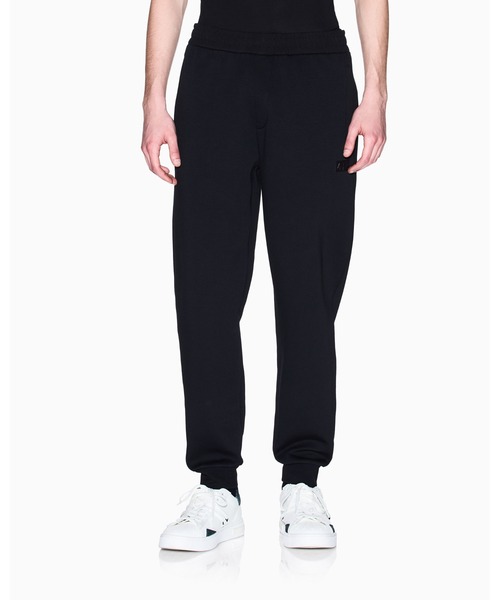 ARMANI EXCHANGE(アルマーニエクスチェンジ)の「【A|X アルマーニ エクスチェンジ】シャイニーボックスロゴ スウェットジョガーパンツ(スウェットパンツ・メンズ・ブラック・X-LARGE/XX-LARGE)」の1枚目の写真