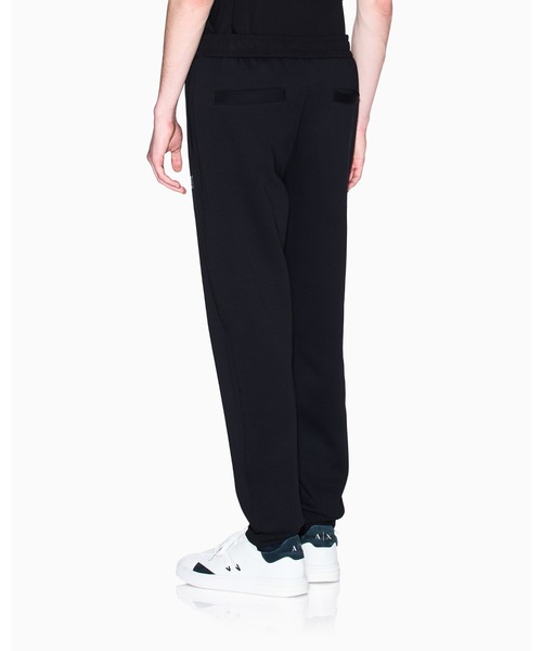 ARMANI EXCHANGE(アルマーニエクスチェンジ)の「【A|X アルマーニ エクスチェンジ】シャイニーボックスロゴ スウェットジョガーパンツ(スウェットパンツ・メンズ・ブラック・X-LARGE/XX-LARGE)」の2枚目の写真