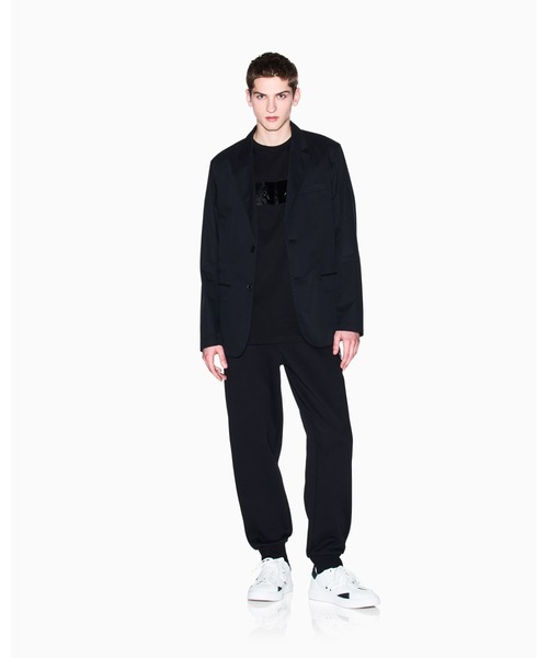 ARMANI EXCHANGE(アルマーニエクスチェンジ)の「【A|X アルマーニ エクスチェンジ】シャイニーボックスロゴ スウェットジョガーパンツ(スウェットパンツ・メンズ・ブラック・X-LARGE/XX-LARGE)」の4枚目の写真