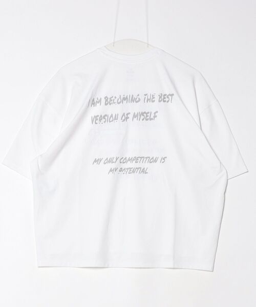 UNDER ARMOUR(アンダーアーマー)の「アンダーアーマー UAモチベート ボックス グラフィック Tシャツ(Tシャツ/カットソー・レディース・ホワイト/エメラルド/アーミー・L/M)」の4枚目の写真