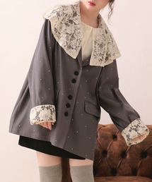 loin nuit | nuance button lace jacket / ニュアンスボタンレースジャケット(テーラードジャケット)