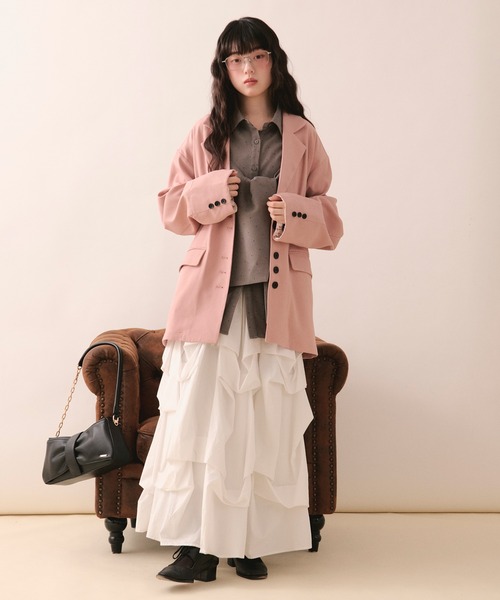 nuance button lace jacket / ニュアンスボタンレースジャケット