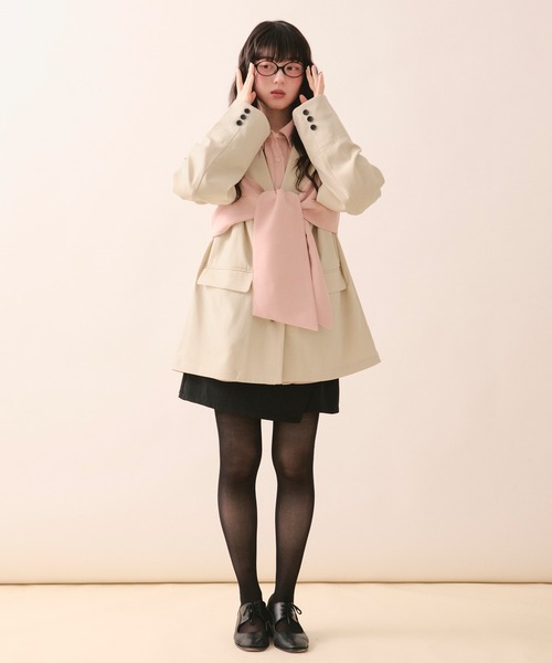 loin nuit ニュアンスボタンレースジャケット nuance button lace jacket / ニュアンスボタンレースジャケット