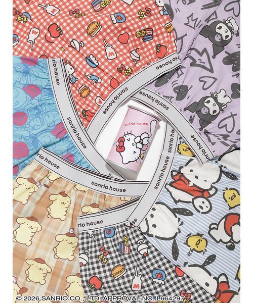 sanrio house(サンリオハウス)の「【sanrio house シークレットコレクション】ランダム缶ショートパンツ(全6種)(トランクス・レディース・マルチ・F)」の2枚目の写真