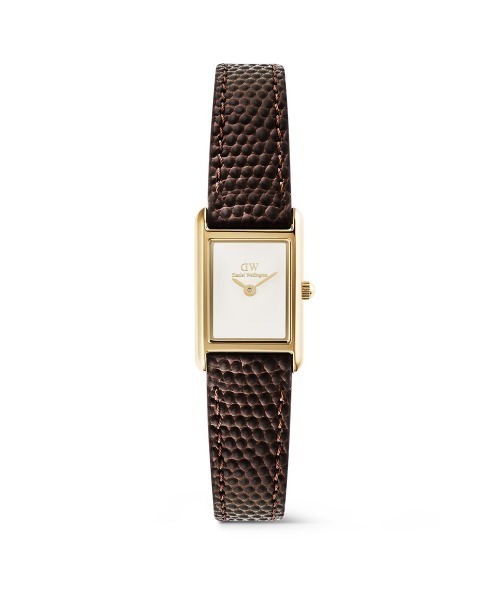 Daniel Wellington(ダニエルウェリントン)の「Bound Mini 本革 17x25,9MM レディース腕時計(アナログ腕時計・レディース・グリーン/ダークブラウン系/グリーン系その他/グリーン系その他2/ダークブラウン系1/ブラック/ブラック×シルバー/ライトブラウン・ONESIZE/ONE SIZE)」の5枚目の写真