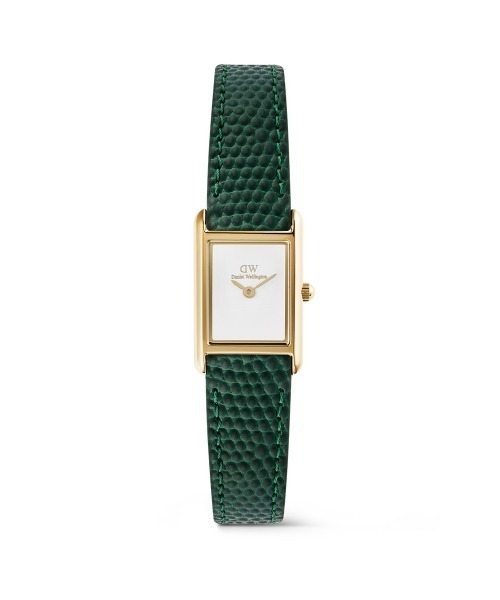 Daniel Wellington(ダニエルウェリントン)の「Bound Mini 本革 17x25,9MM レディース腕時計(アナログ腕時計・レディース・グリーン/ダークブラウン系/グリーン系その他/グリーン系その他2/ダークブラウン系1/ブラック/ブラック×シルバー/ライトブラウン・ONESIZE/ONE SIZE)」の1枚目の写真