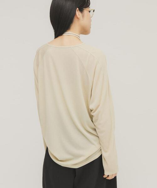 KBF（ケイビーエフ）の「ルーズシアートップス+ストラップ（Tシャツ/カットソー・レディース・ベージュ/オフホワイト/グレー系その他・ONE）」の15枚目の写真