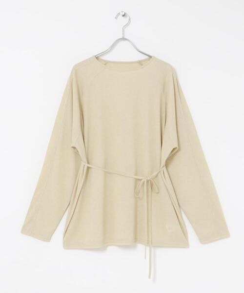 KBF（ケイビーエフ）の「ルーズシアートップス+ストラップ（Tシャツ/カットソー・レディース・ベージュ/オフホワイト/グレー系その他・ONE）」の19枚目の写真