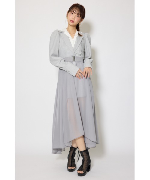 2WAYテーラーWカラーワンピース 春服（ワンピース）｜rienda（リエンダ