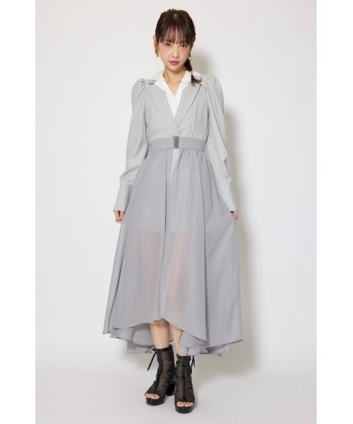 セール】2WAYテーラーWカラーワンピース 春服（ワンピース）｜rienda