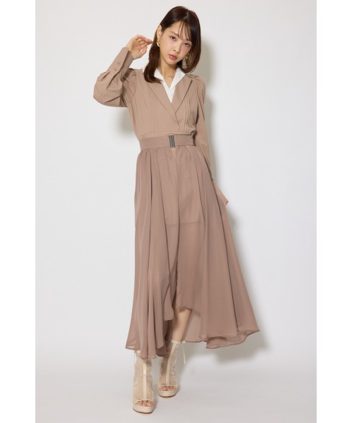 rienda 2WAYテーラーWカラーワンピース 春服 2WAYテーラーWカラーワンピース 春服（ワンピース）｜rienda（リエンダ