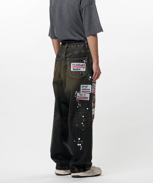 MIHARAYASUHIRO/ミハラヤスヒロ】DENIM JEANS w STICKER（デニムパンツ