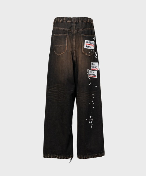 MIHARAYASUHIRO/ミハラヤスヒロ】DENIM JEANS w STICKER（デニムパンツ