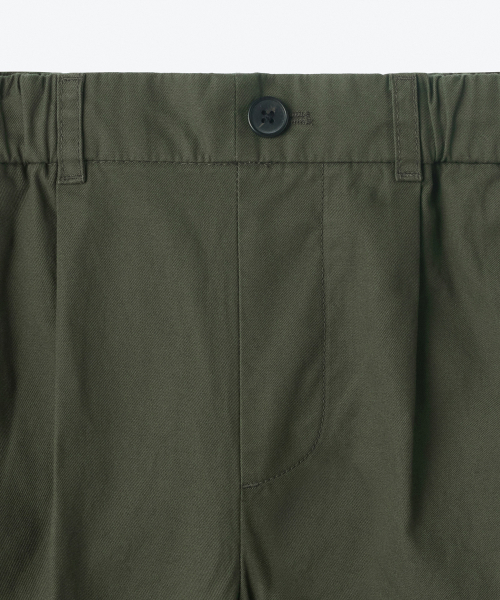 MUSINSA STANDARD KIDS（ムシンサスタンダードキッズ）の「ワンタックワイドバンディングチノパンツ[カーキ]（その他パンツ・レディース・その他・100/110/120/130/140/150/160）」の5枚目の写真