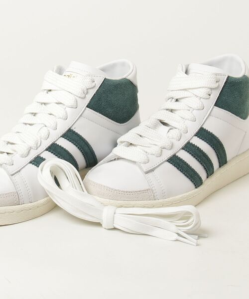 adidas（アディダス）の「ジャバー ハイカット / Jabbar Hi / アディダスオリジナルス adidas Originals（スニーカー・メンズ・ホワイト×グリーン/ホワイト・23.0cm/23.5cm/24.0cm/24.5cm/25.0cm/25.5cm/26.0cm/26.5cm/27.0cm/27.5cm/28.0cm/28.5cm/29.0cm）」の21枚目の写真