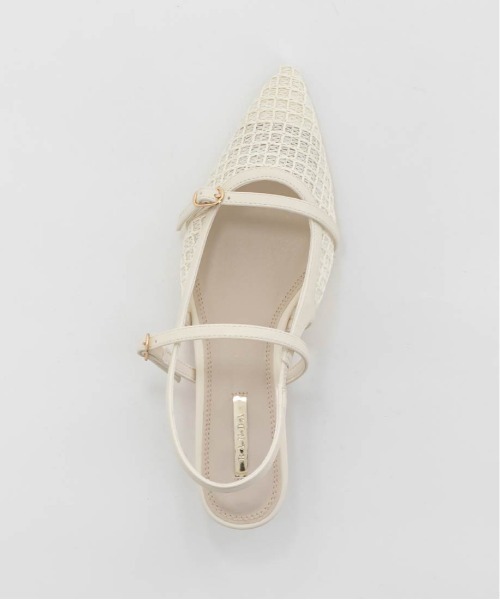 RANDA（ランダ）の「シアーチェックバックストラップパンプス（パンプス・レディース・ブラック/アイボリー・LL/L/M/S）」の20枚目の写真