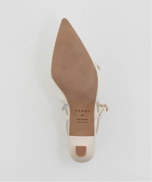 RANDA（ランダ）の「シアーチェックバックストラップパンプス（パンプス・レディース・ブラック/アイボリー・LL/L/M/S）」の22枚目の写真