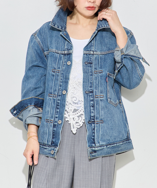 LEVI'S/リーバイス】MEN'S TYPE 1 TRUCKER:デニムジャケット(デニム LEVI'S/リーバイス】MEN'S TYPE 1 TRUCKER:デニムジャケット(デニム