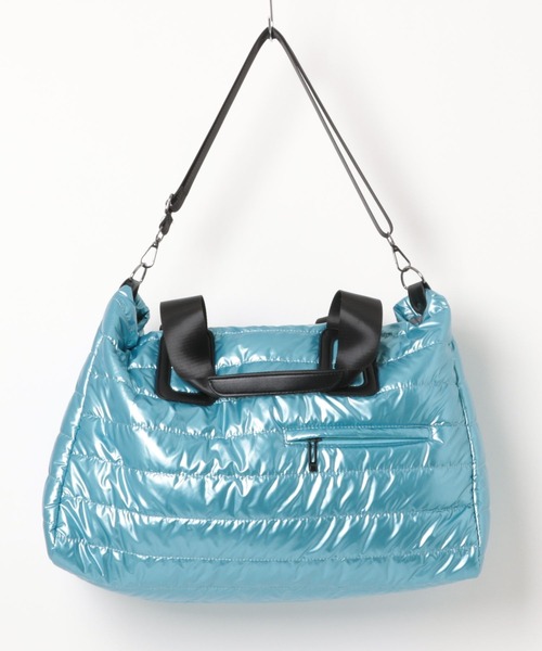 Bling Leads（ブリングリーズ）の「【Bls】【ZA】【Bling Leads】ヨガバッグ フィットネス 大容量（ボストンバッグ・レディース・シルバー/ゴールド/ブラック/ブルー・FREE）」の15枚目の写真