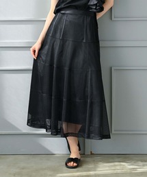 パニエ風メッシュスカート