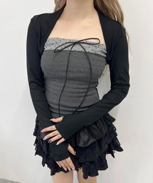 切替デザインドッキングトップス