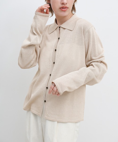 select MOCA(セレクトモカ)の「【接触冷感】ボタンデザインサマーニットカーディガン(カーディガン/ボレロ・レディース・ベージュ/ホワイト/ピンク・FREE)」の17枚目の写真