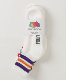 THE MILES（ザ マイルズ）の「"05"≪FRUIT OF THE LOOM≫3足セット ライン ロークルーソックス（ソックス/靴下）」