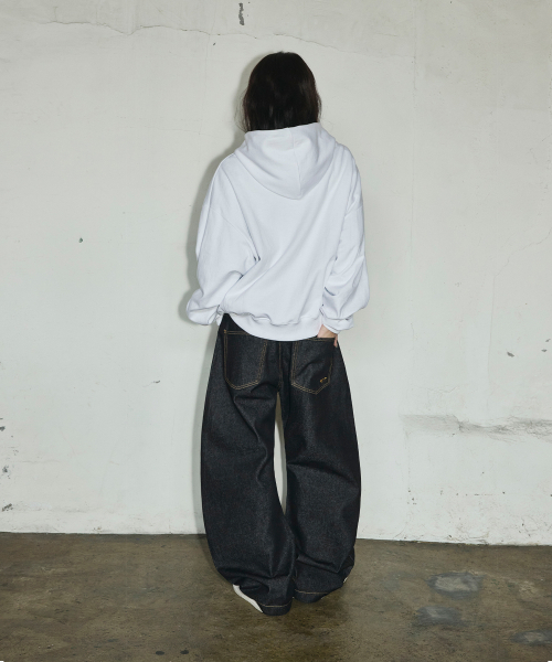 SCALLYWAG（スカリーワグ）の「オープンフライノンフェイドカーブド生地デニム[ブラック]（デニムパンツ・レディース・その他・SMALL/MEDIUM/LARGE/X-LARGE）」の7枚目の写真