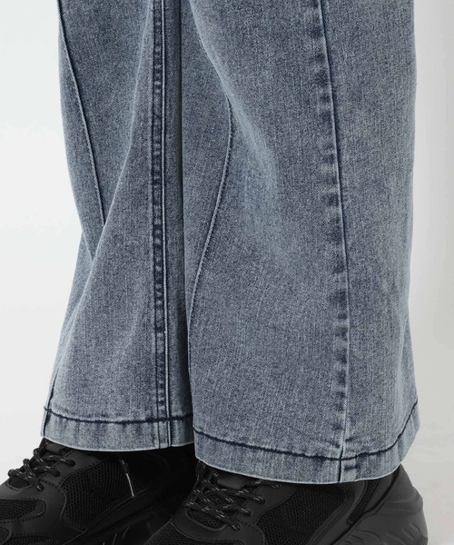 LEPSIM（レプシィム）の「【産前・産後対応】マタニティ／ピンタックデニムフレア2　647410（マタニティウェア/グッズ・レディース・ライトブルー/ブルー・FREE）」の8枚目の写真