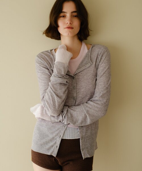 SHENERY（シーナリー）の「レイヤードPack Tee（Tシャツ/カットソー・レディース・グリーン/ピンク/グレー/パープル・FREE）」の2枚目の写真