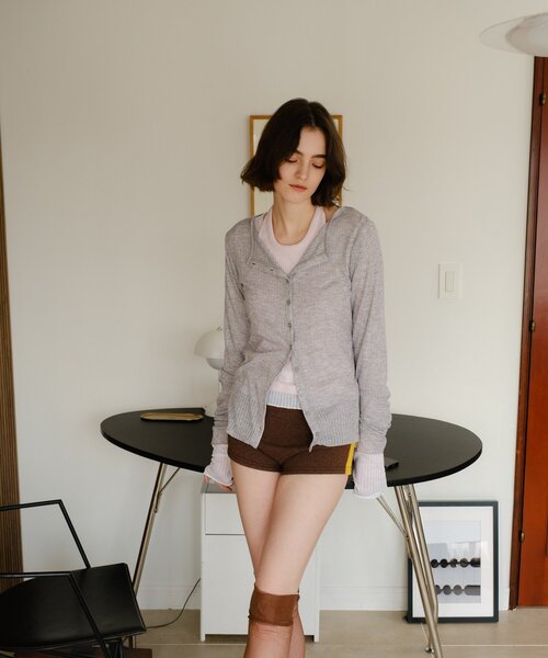 SHENERY（シーナリー）の「レイヤードPack Tee（Tシャツ/カットソー・レディース・グリーン/ピンク/グレー/パープル・FREE）」の5枚目の写真