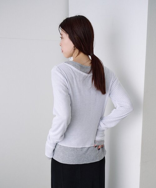 SHENERY（シーナリー）の「レイヤードPack Tee（Tシャツ/カットソー・レディース・グリーン/ピンク/グレー/パープル・FREE）」の15枚目の写真