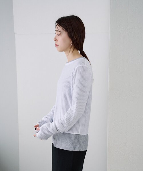 SHENERY（シーナリー）の「レイヤードPack Tee（Tシャツ/カットソー・レディース・グリーン/ピンク/グレー/パープル・FREE）」の16枚目の写真